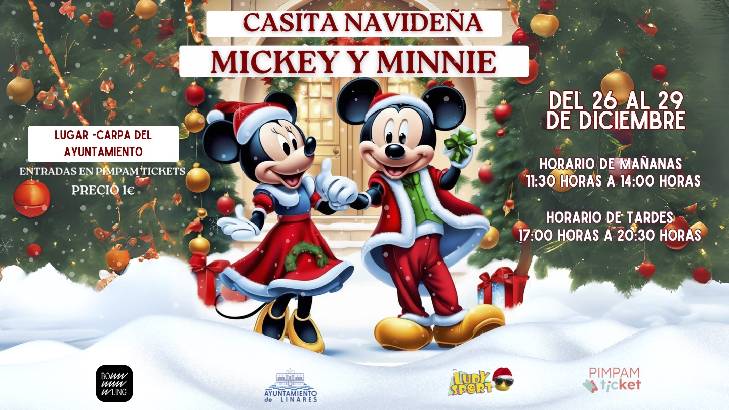 CASITA NAVIDEÑA MICKEY Y MINIE